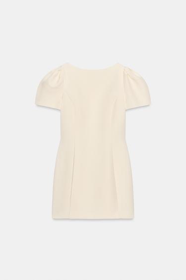 Zara Короткое платье со складками и карманами