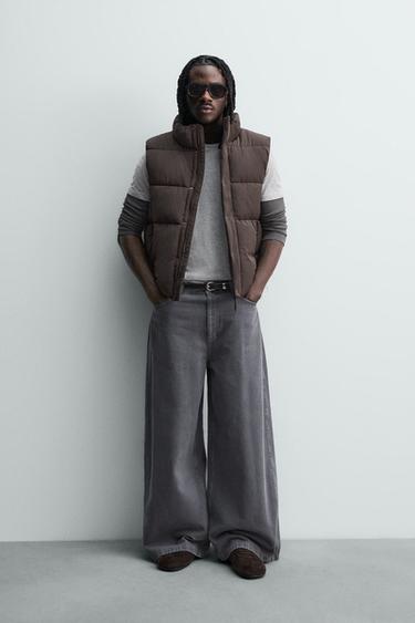 Zara Укороченный стеганый жилет купить с доставкой.