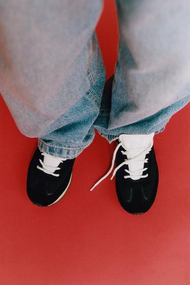 Zara Спортивные кроссовки из замши купить с доставкой.