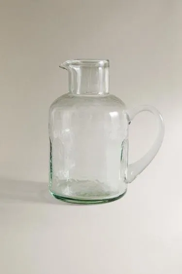 Рифленый стеклянный кувшин- Заказать в России