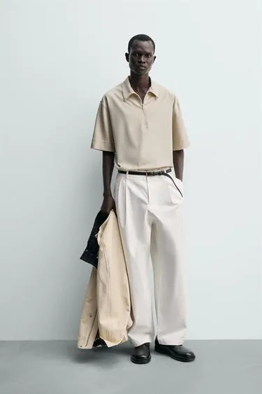 Техническое поло с молнией