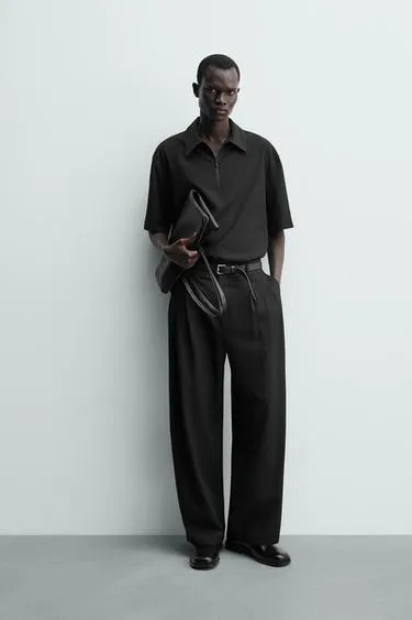 Техническое поло с молнией- Заказать в России