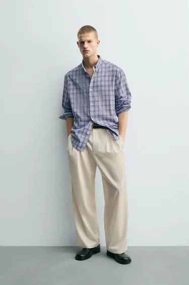 Рубашка RELAXED FIT в клетку- Заказать в России