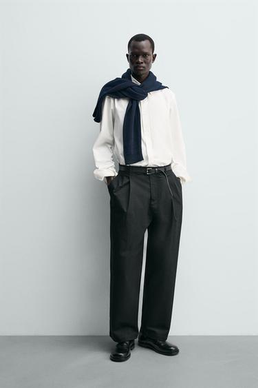 Zara Брюки WIDE FIT со складками