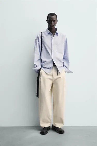 Брюки BALLOON FIT с защипами- Заказать в России