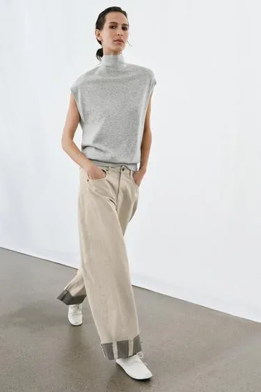 Трикотажный топ с завязками