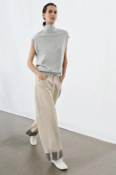 KNIT VEST WITH BOW- Заказать в России