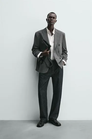 Двубортный блейзер из шерсти