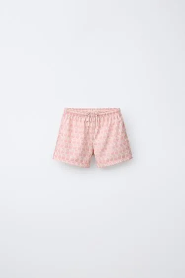 2-6 лет/ плавки-бермуды с пальмами