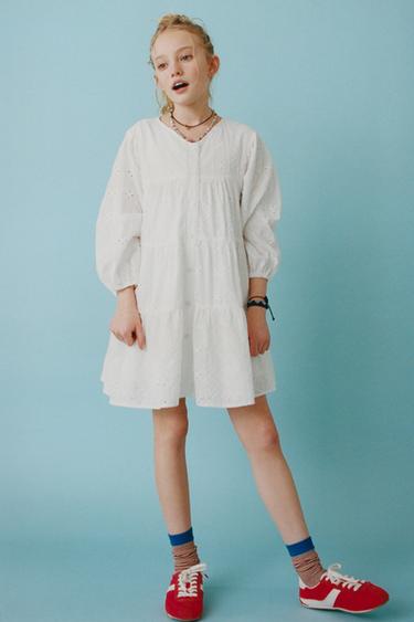 Zara Романтическое платье с панелями