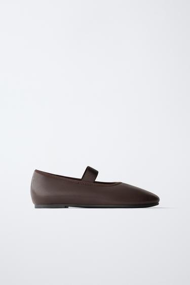 Zara Балетки с эластичным ремешком