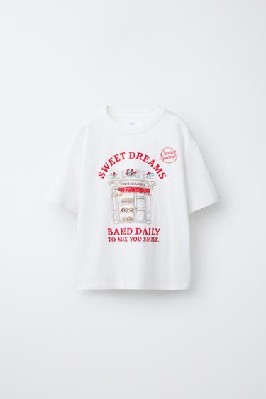 Zara Футболка с принтом