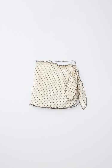 Zara Парео с рельефным принтом «горошек»