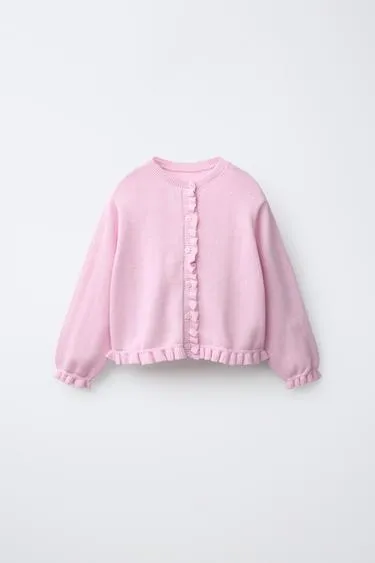 Кардиган с воланами