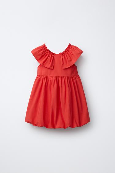 Zara Платье объемного кроя из поплина