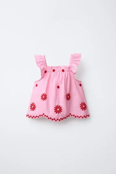 Топ с вышивкой- Заказать в России