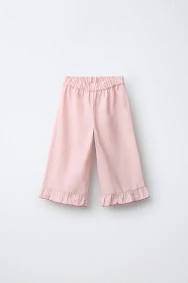 Брюки-кюлоты из поплина