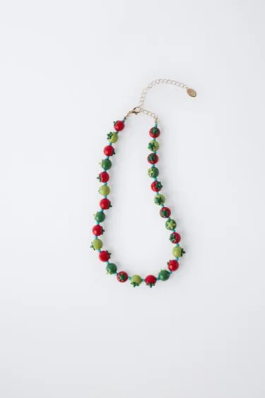 Ожерелье из бусин «томаты»- Заказать в России