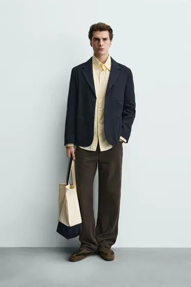 Пиджак из шерстяной смеси с карманами- Заказать в России