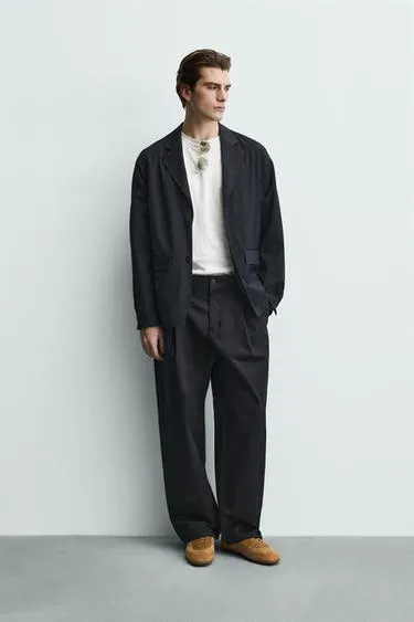 Пиджак свободного кроя из шерстяной смеси- Заказать в России