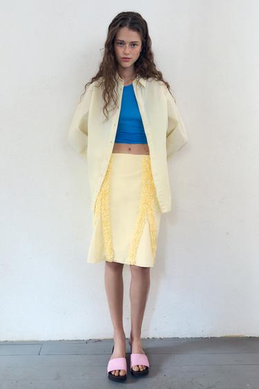 Zara Рубашка оверсайз из поплина купить с доставкой.