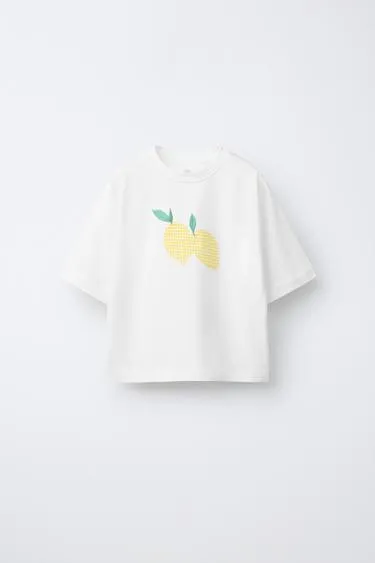 Футболка с нашивкой «лимоны»