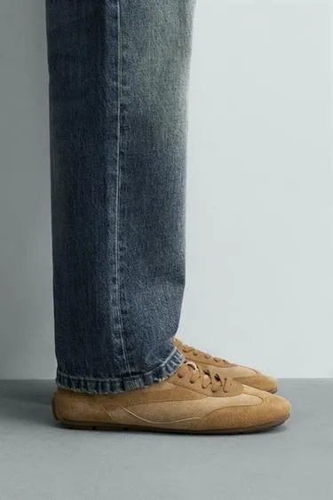 Кожаные кроссовки- Заказать в России