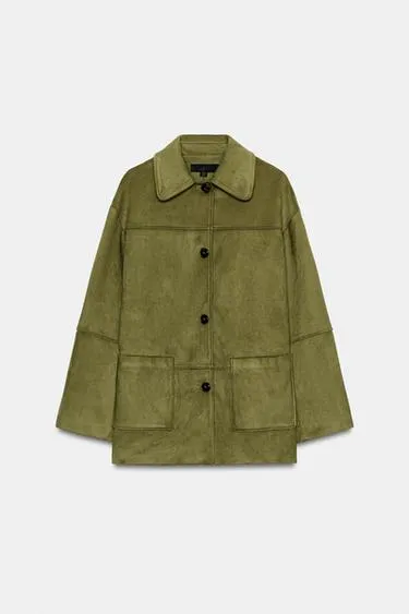 Пальто из искусственной замши- Заказать в России