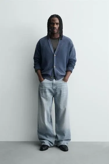 Кардиган RELAXED FIT с эффектом потертости