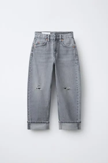 Джинсы BARREL с разрезами