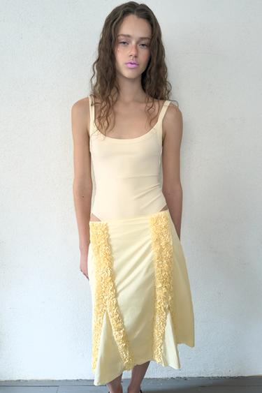 Zara Боди из хлопка на бретелях