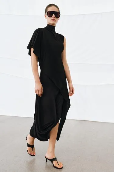 Драпированная юбка миди- Заказать в России