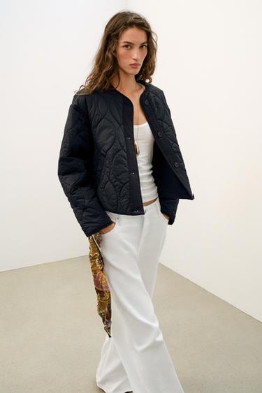 Zara Короткая стеганая куртка