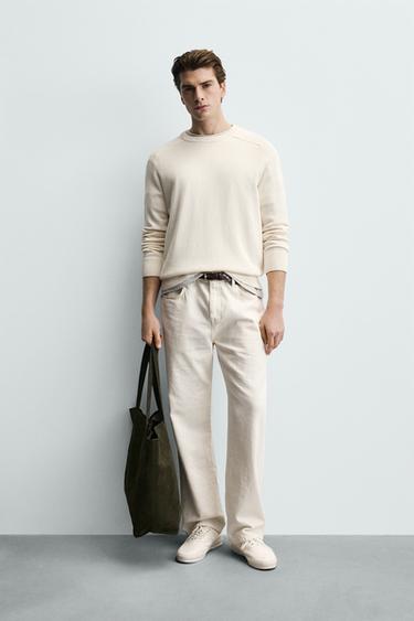 Zara Свитер из рельефного хлопка