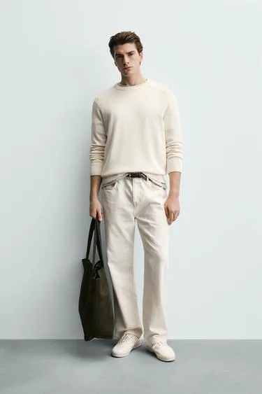 Свитер из рельефного хлопка- Заказать в России