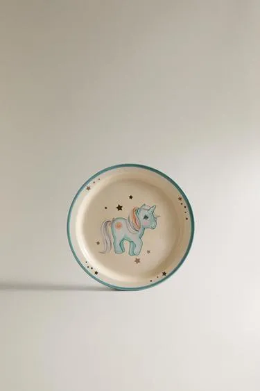 Детский керамический тарелка с мой маленький пони©- Заказать в России