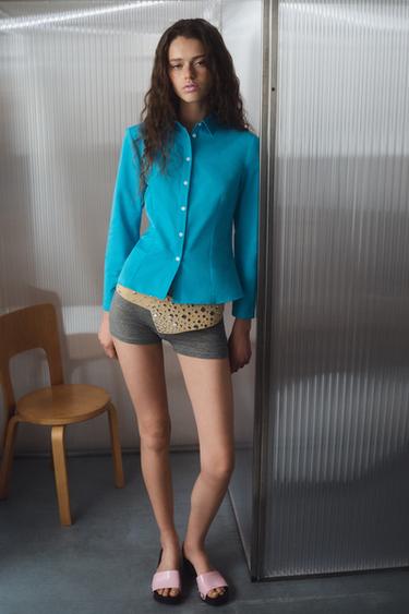 Zara Кожаный ремень-корсет 100% с заклепками