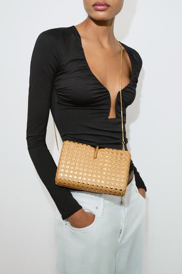 Zara Жесткая металлическая сумка