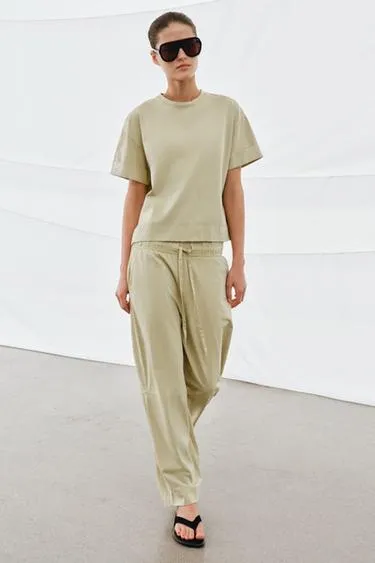 Брюки WIDE LEG из плотного хлопка