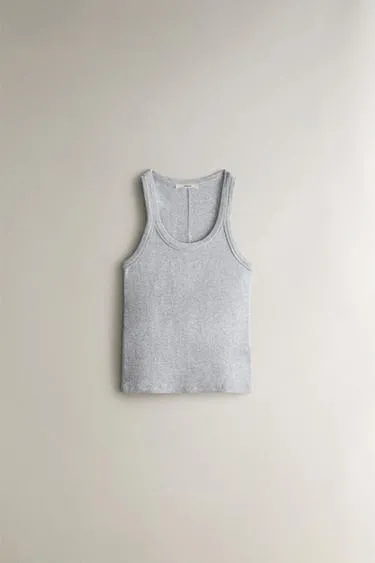 Двусторонний хлопковый топ-майка