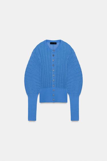 Zara Кардиган с рукавами-гармошкой