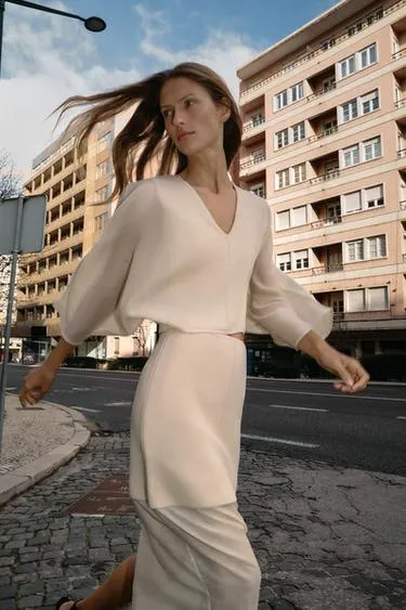 Комбинированный трикотажный топ