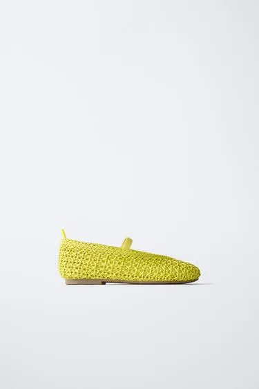 Плетеные балетки