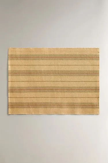 Плетеная скатерть в полоску (набор из 2 шт.)