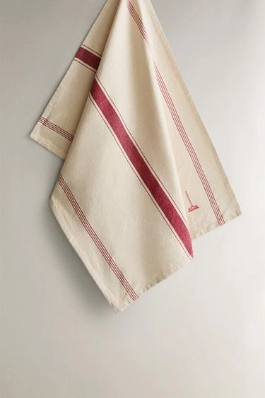 STRIPED COTTON TEA TOWEL