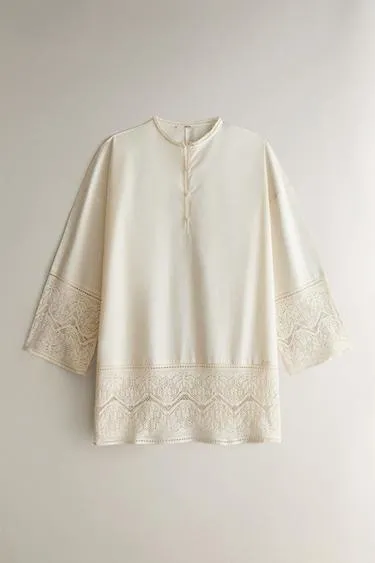 Ночная сорочка с длинным рукавом