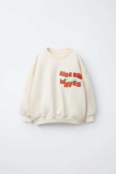 Толстовка с вышитой надписью- Заказать в России