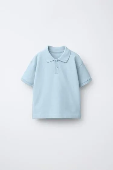 Однотонное поло пике