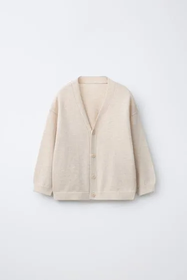 Однотонный кардиган