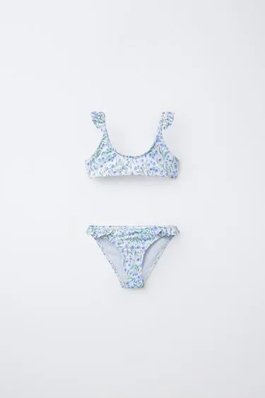 6-14 лет/бикини с принтом «листья»- Заказать в России